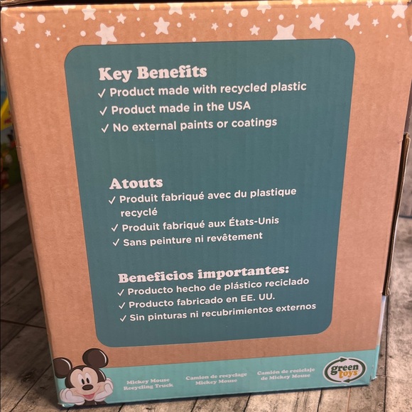 Disney Green Toys Mickey Mouse Recycling Truck - - Picture 3 of 4